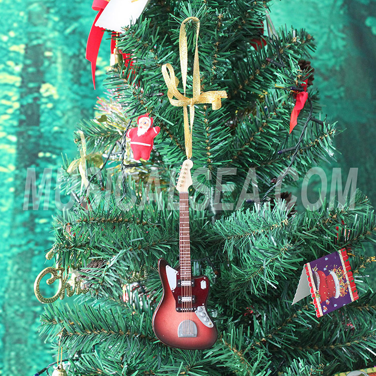 Miniature guitar Xmas gift christmas tree orn